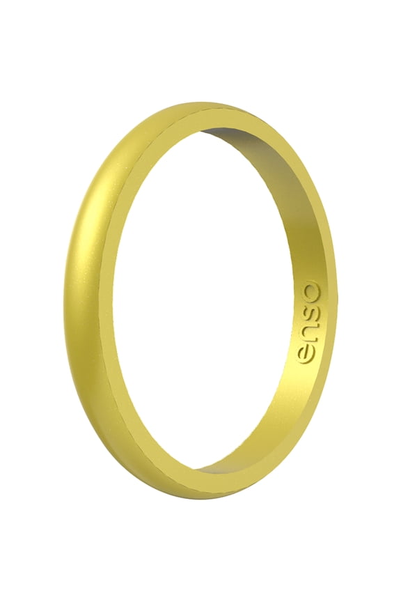 Halo Birthstone Series Silicone Ring - 9 - Yellow Topaz