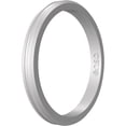 thumbnail image 1 of Enso Rings Halo Contour Elements Series Silicone Ring - 4 - Silver, 1 of 4