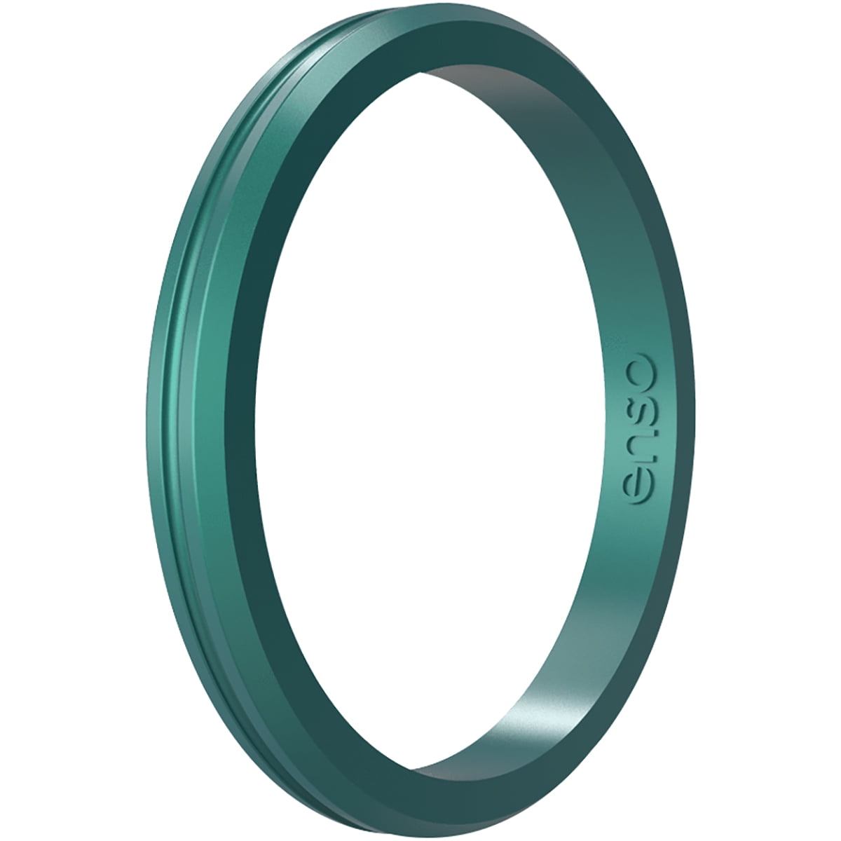 Enso Rings Halo Contour Elements Series Silicone Ring - 5 - Peacock ...