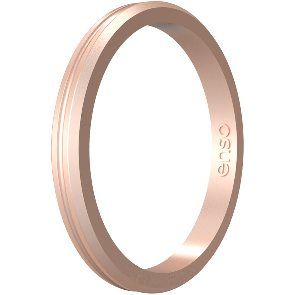 Enso Rings Halo Contour Elements Series Silicone Ring - 9 - Rose Gold ...