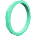 thumbnail image 1 of Enso Rings Hammered Stackables Silicone Ring - Sea Foam - 13, 1 of 1