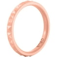 thumbnail image 1 of Enso Rings Pyramid Stackables Silicone Ring - Peach - 8, 1 of 1