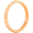 thumbnail image 1 of Enso Rings Pyramid Stackables Silicone Ring - Tangerine - 8, 1 of 1