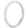 thumbnail image 1 of Enso Rings Pyramid Stackables Silicone Ring - White - 11, 1 of 1