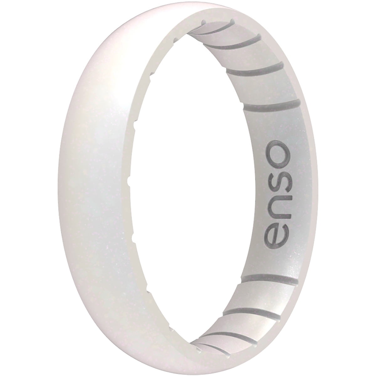Enso Rings Elements Classic Thin Silicone Ring | Platinum | Size 6