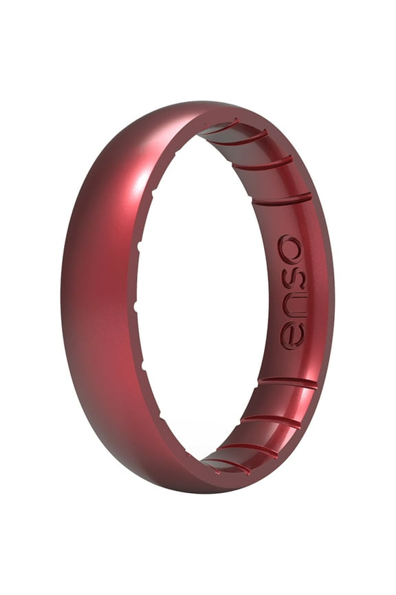 Thin Birthstone Series Silicone Ring - 3 - Ruby