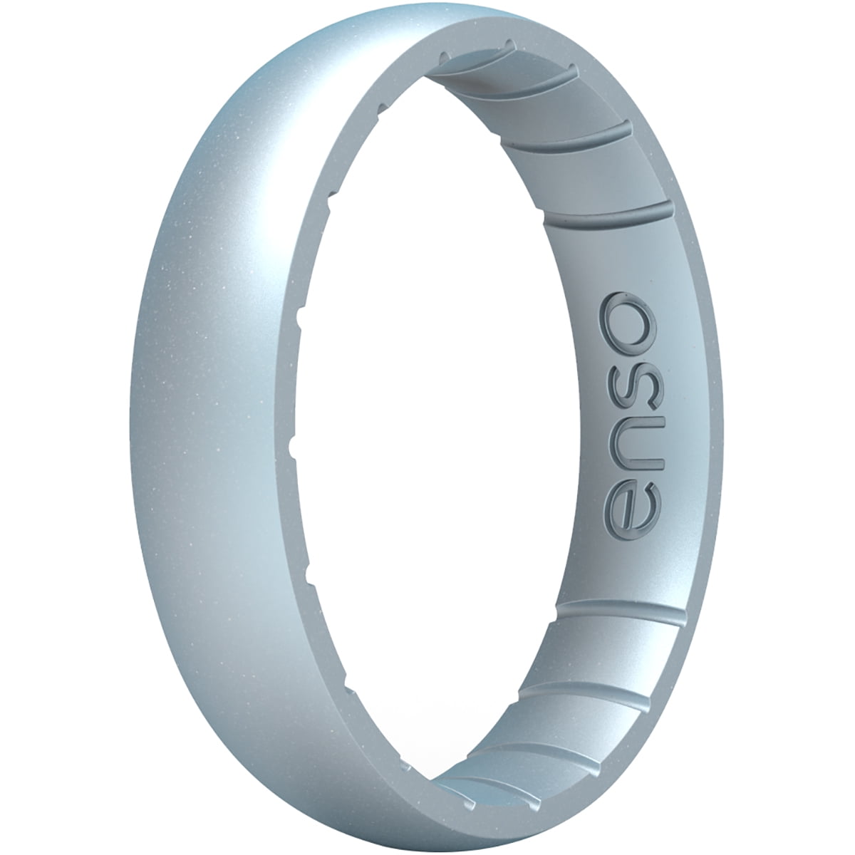Enso Rings Thin Elements Series Silicone Ring - 7 - Diamond