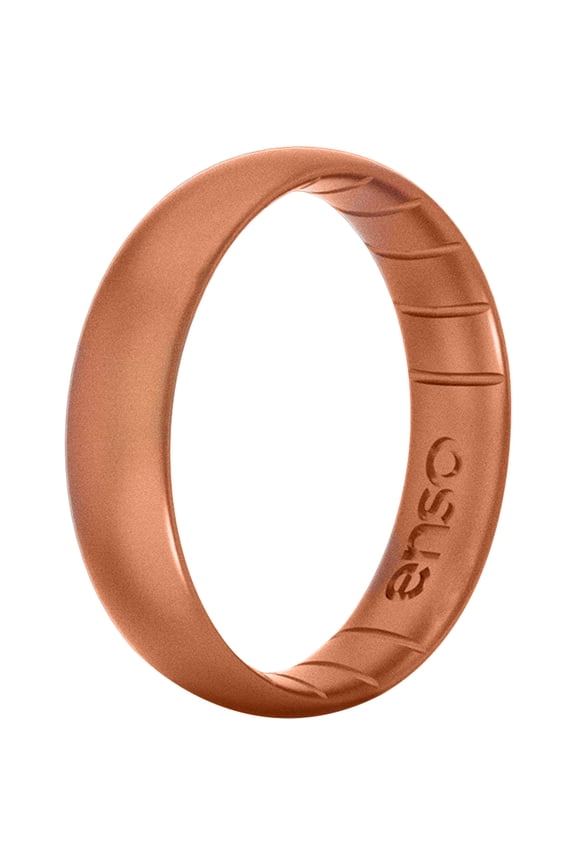 Thin Elements Series Silicone Ring - Copper - 10