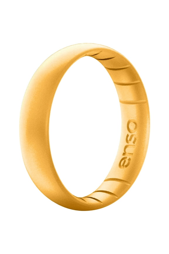 Thin Elements Series Silicone Ring - Gold - 4
