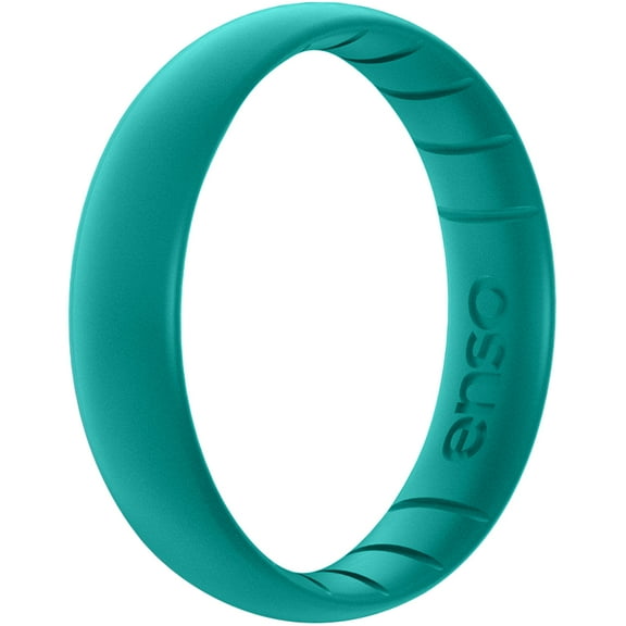 Enso Rings Thin Elements Series Silicone Ring - Peacock Quartz - 10