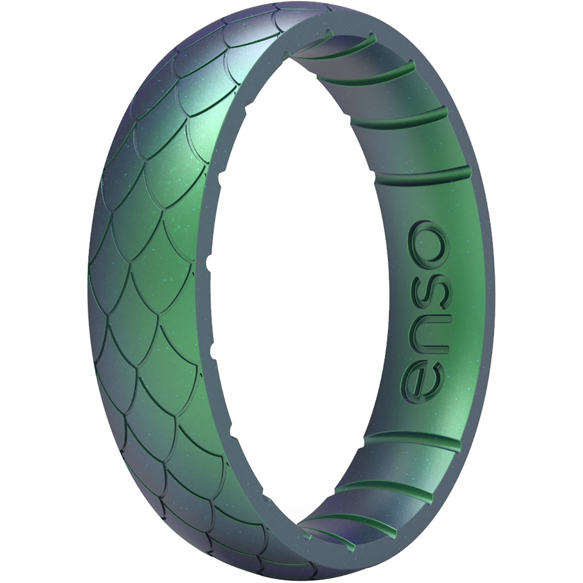 Enso Rings Thin Etched Legends Series Silicone Ring - 5 - Dragon Scale ...