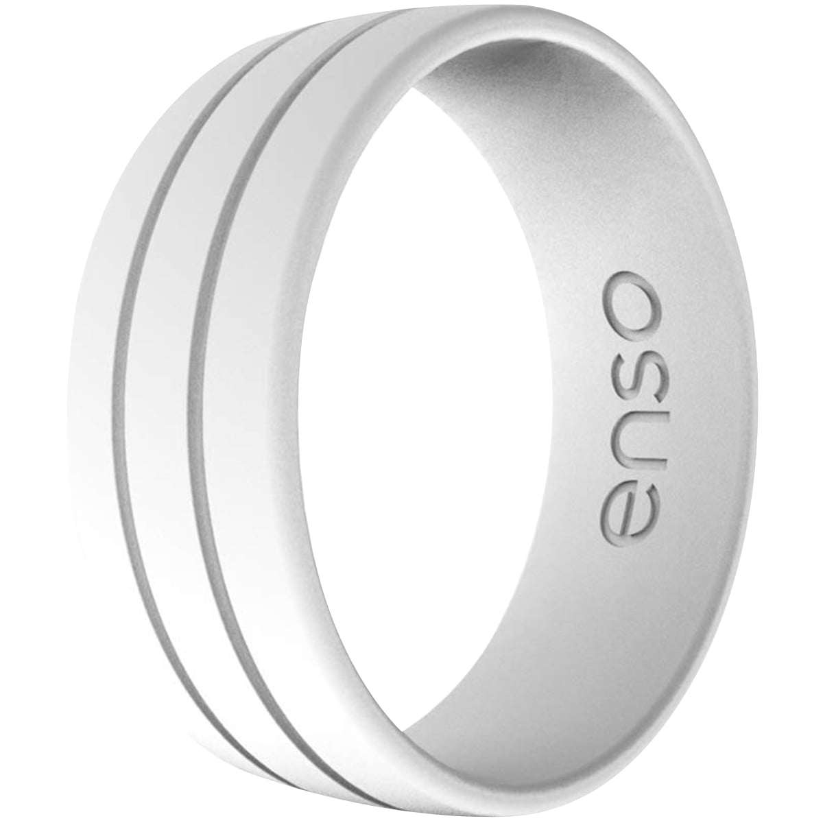 Enso Rings Ultralite Series Silicone Ring White 6