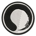 thumbnail image 1 of Enso Zen Buddhism Infinity Circle Applique Multi-Color Embroidered Hook & Loop Patch - 2.0 Inch Mini, 1 of 5