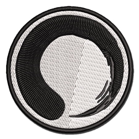 Enso Zen Buddhism Infinity Circle Applique Multi-Color Embroidered Iron-On Patch - 2.5 Inch Small