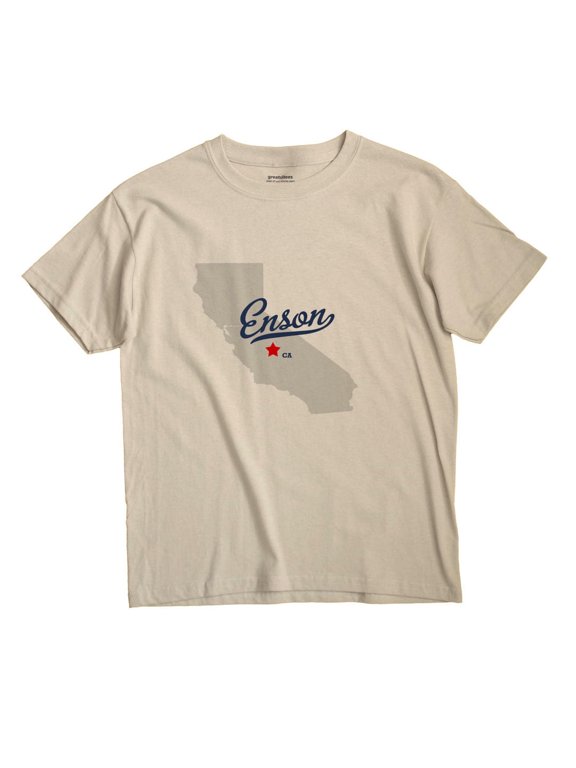 Enson California Map Graphic T-Shirt