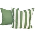 thumbnail image 1 of Ensperta Pack of 2 18x18 Outdoor Waterproof Green Throw Pillow Covers and Inserts Included Decorative Square Cushion Patio Pillows for Patio Furniture (Loden Frost), 1 of 5