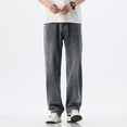 thumbnail image 1 of Enssy Men's Jeans Straight Leg Fit | Vintage Loose Casual Denim, 1 of 8