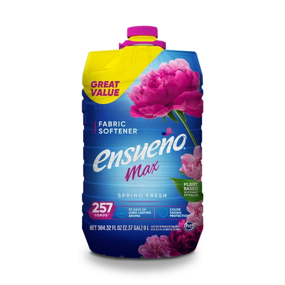 Ensueño Max Liquid Fabric Softener, Spring Fresh Scent, 300 loads, 304 fl. oz.