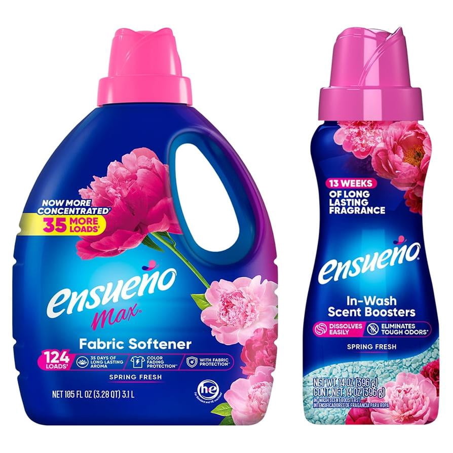 Ensueno Spring Fresh Laundry Bundle - Fabric Softener and Booster Beads