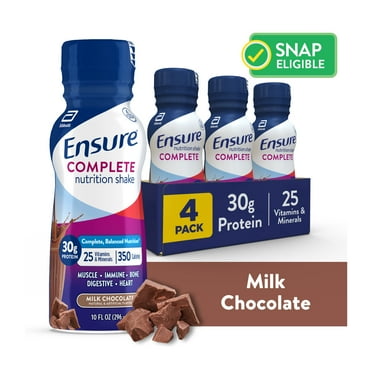 Ensure COMPLETE Nutrition Shake, 30G Protein, Milk Chocolate, 10 fl oz, 4 Count