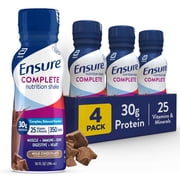 Ensure COMPLETE Nutrition Shake, 30g Protein, Milk Chocolate, 10 fl oz 4 Pack