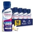 thumbnail image 1 of Ensure COMPLETE Nutrition Shake, 30g Protein, Vanilla, 10 fl oz—16 Pack, 1 of 15
