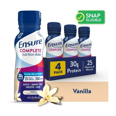 Ensure COMPLETE Nutrition Shake, 30G Protein, Vanilla, 10 fl oz, 4 Count
