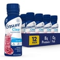 thumbnail image 1 of Ensure Clear Nutrition Drink, Fat-Free, Blueberry Pomegranate, 10 fl oz, 12 Pack, 1 of 14