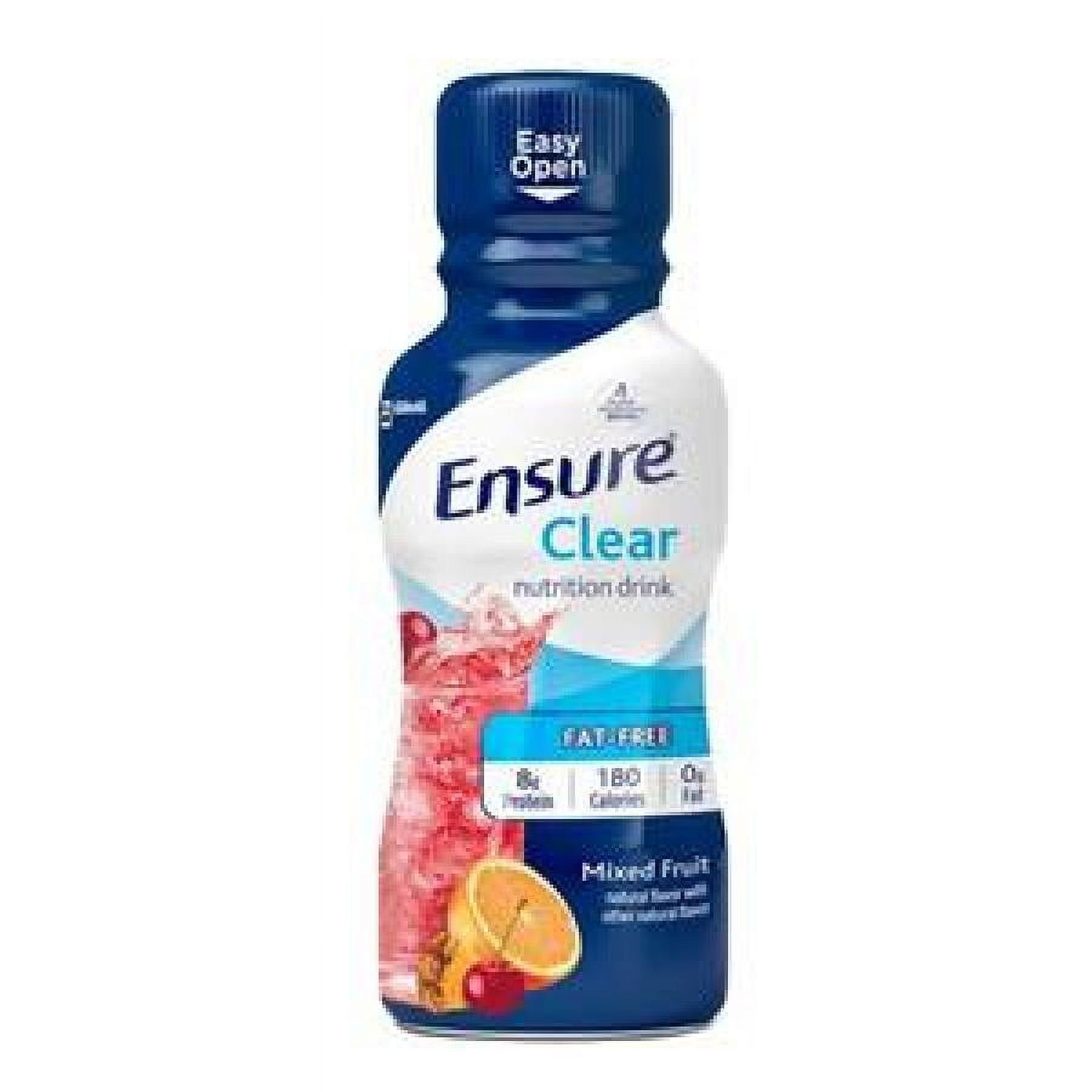 Ensure Clear Nutrition Drink Bottles Mixed Fruit, 10 Fl Oz (Pack of 4)