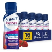 Ensure COMPLETE Nutrition Shake, 30g Protein, Strawberry, 10 fl oz 16 Pack