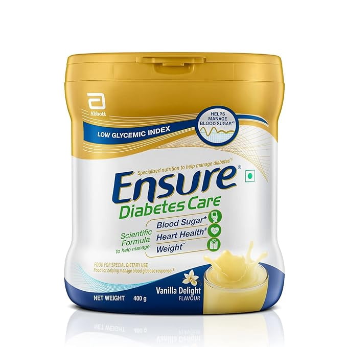 Ensure Diabetes Care- Nutrition to Help Control Blood Sugar Levels- 400 gm Jar (Vanilla Flavour) (Pack Of 10)