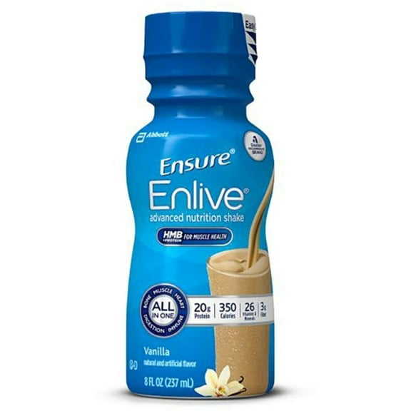 Ensure Enlive Oral Supplement Vanilla, 8 oz - (Pack of 3)