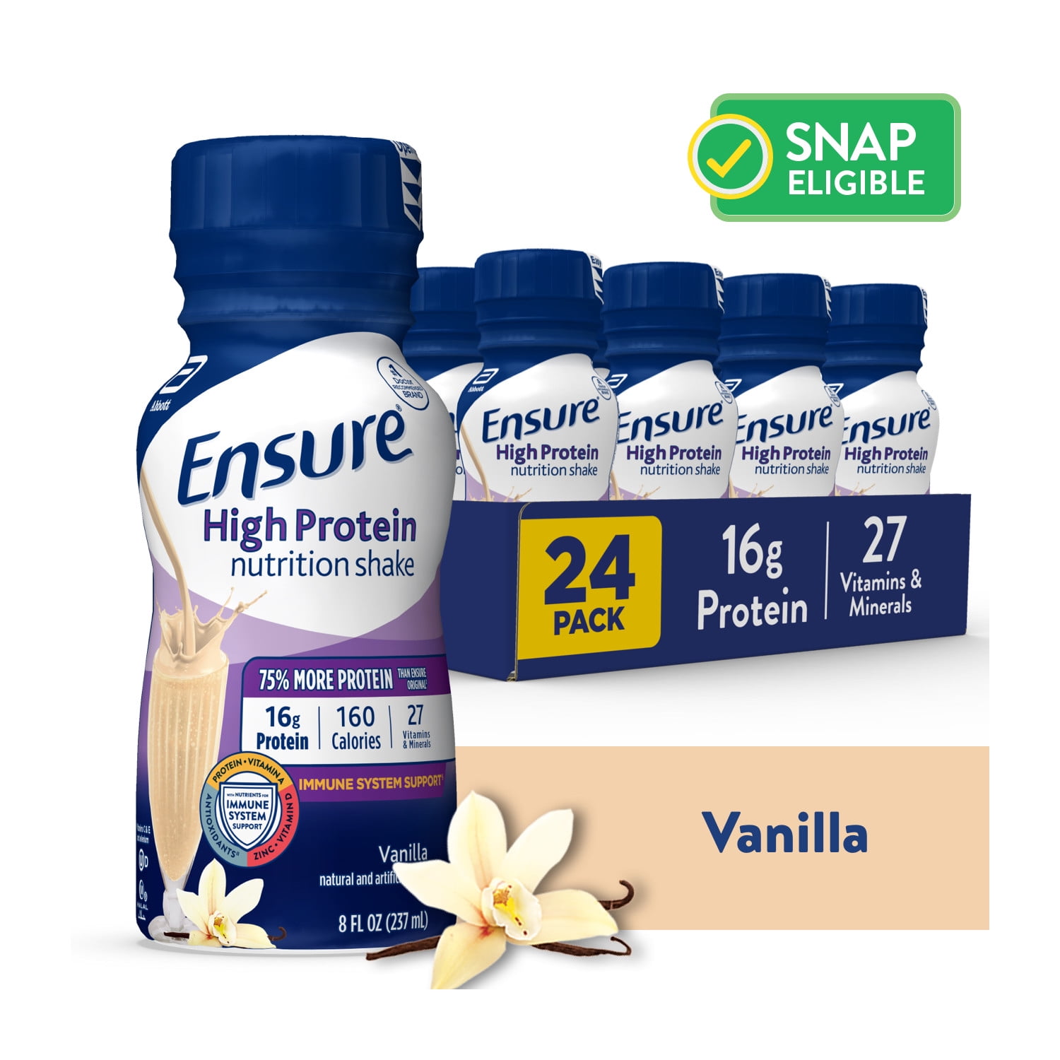 Ensure High Protein Complete Calorie Nutrition Shake Vanilla 8 fl oz