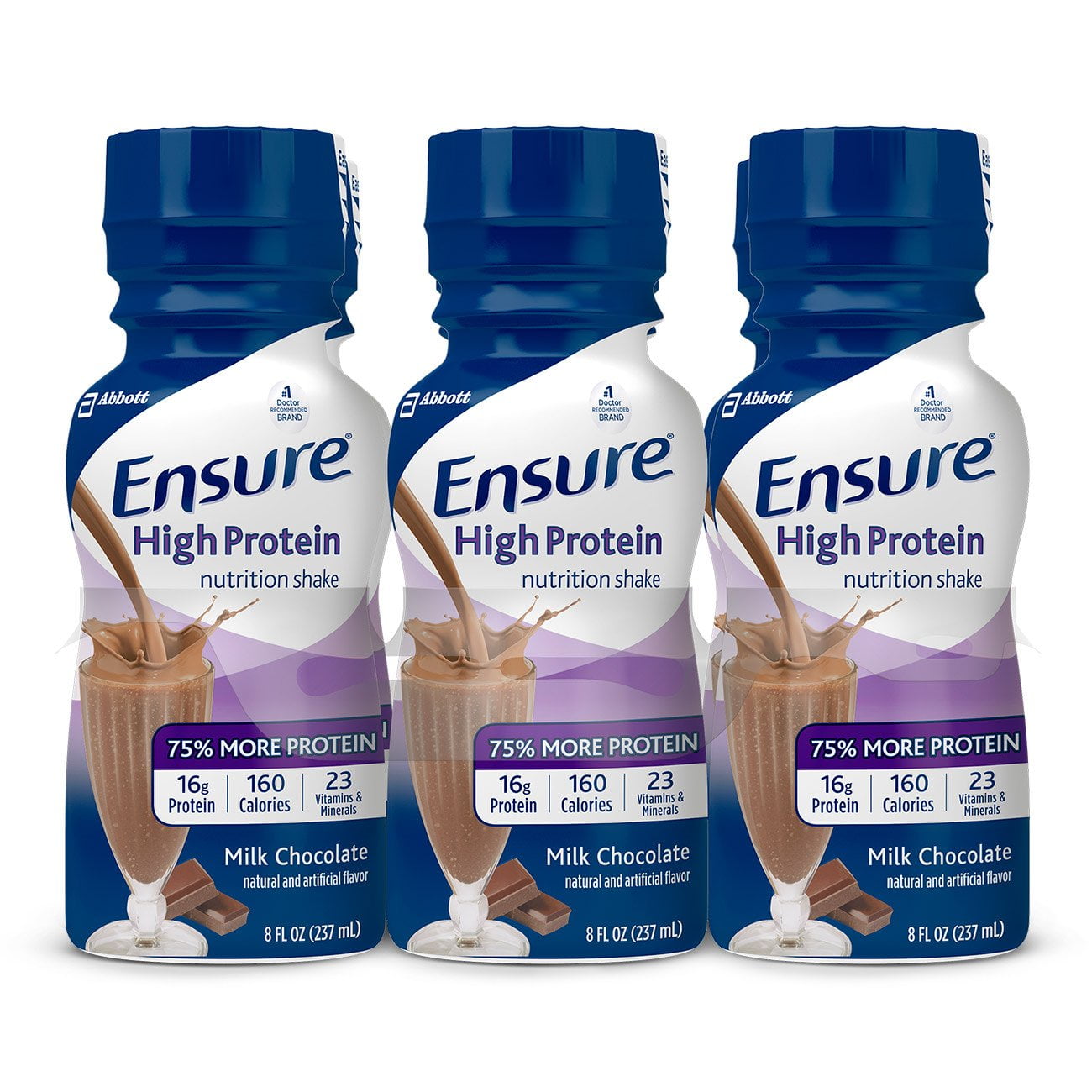 Ensure® High Protein Therapeutic Nutrition, Chocolate, 8ounce bottle