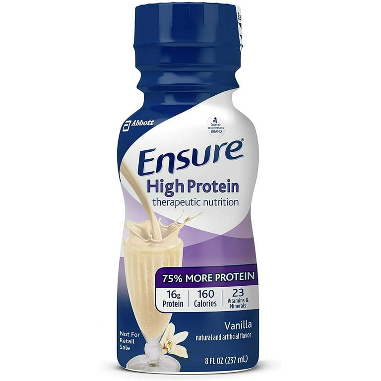 Ensure High Protein Nutrition Shake, Vanilla - 6 pack, 8 fl oz bottles
