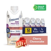 Ensure Max Protein Nutrition Shake, Cherry Cheesecake, 11 fl oz, 12 Count