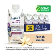 Ensure Max Protein Shake, 30g Protein, French Vanilla, 11 fl oz, 12 Pack