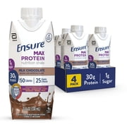 Ensure Max Protein Shake, 30g Protein, Milk Chocolate, 11 fl oz, 4 Pack