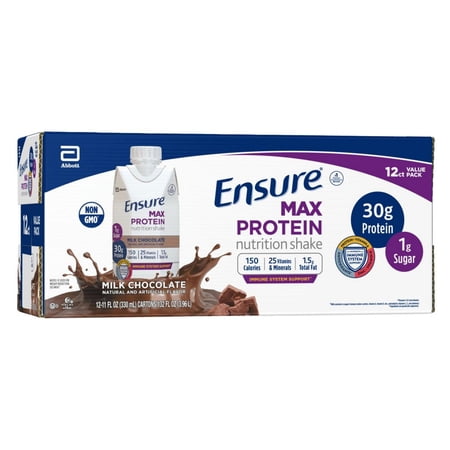 Ensure Max Protein Nutrition Shake - Milk Chocolate, 12 pk - 11 oz
