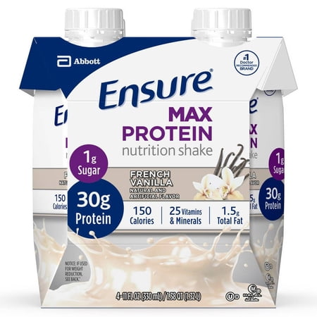 Ensure Max Protein Nutrition Shake - Vanilla - 44 Fl Oz Total (Pack of 32)