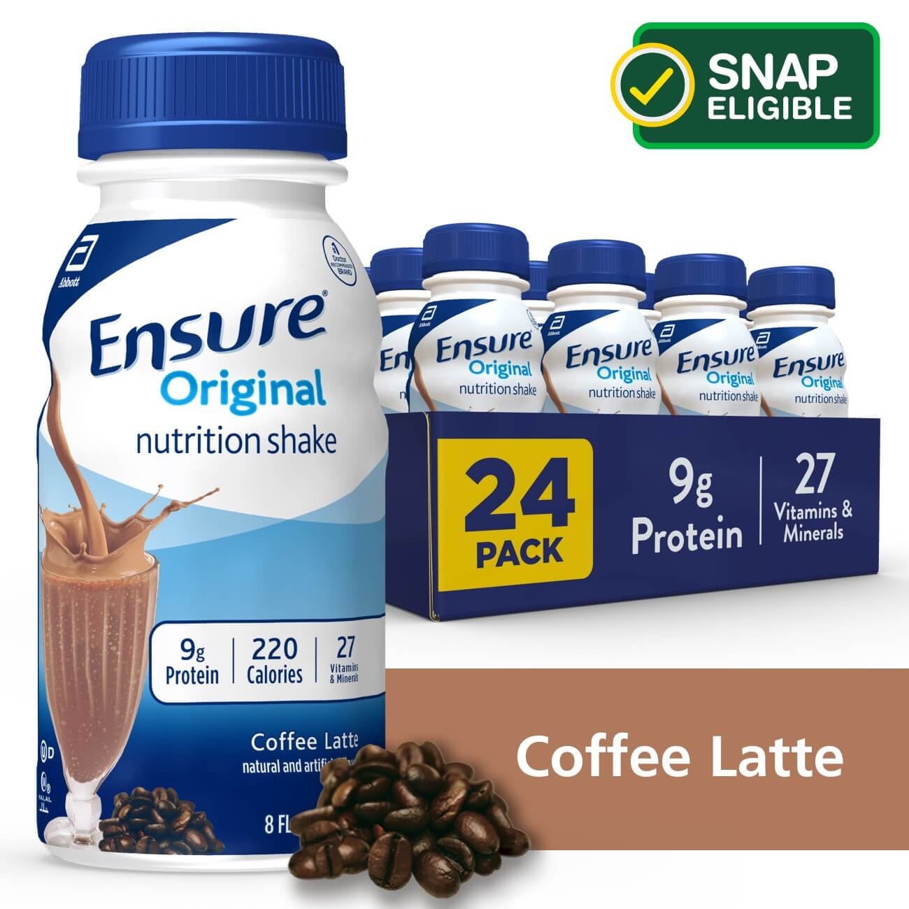 Ensure Original Coffee Latte Nutrition Shake 24 Pack