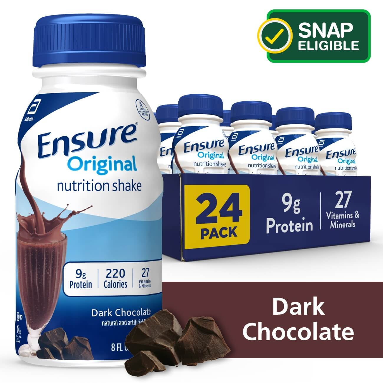 Ensure Original Dark Chocolate Nutrition Shake 24 Pack