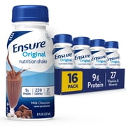 Ensure Original Nutrition Shake, 9g Protein, Milk Chocolate, 8 fl oz - 16 Pack