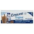 thumbnail image 1 of Ensure Original Nutrition Shake with 9 grams of protein, Meal Replacement Shakes, Milk Chocolate, 8 fl oz, 24 count, 1 of 13