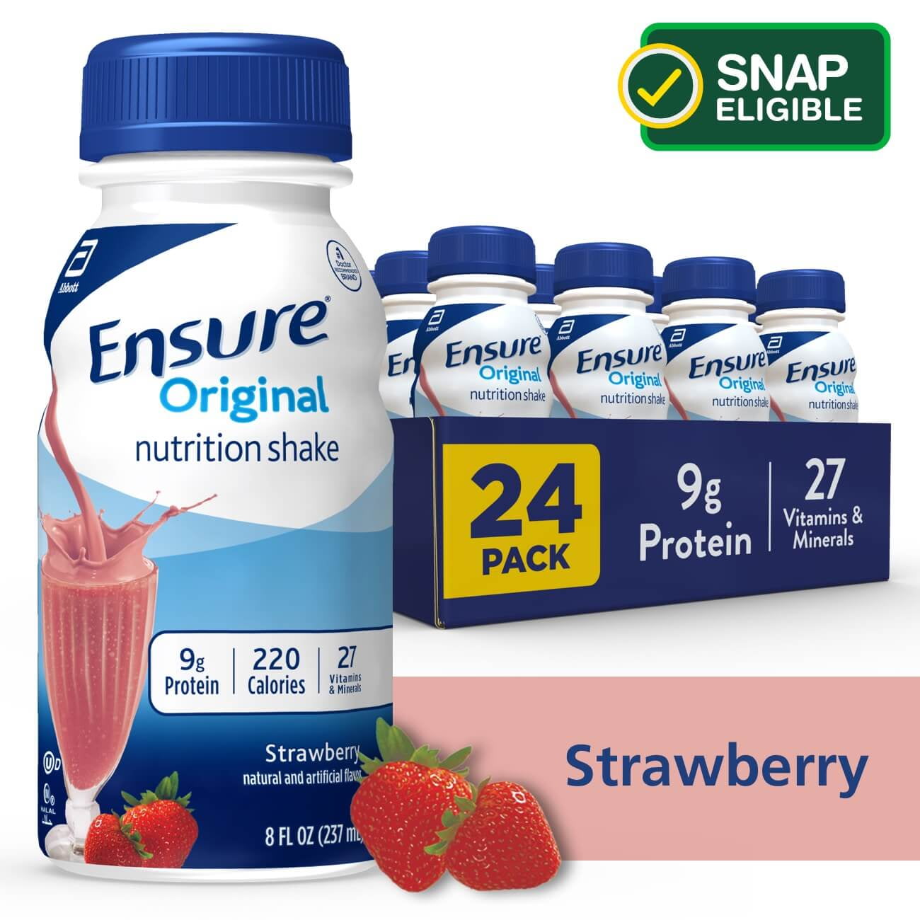 Ensure Original Strawberry Nutrition Shake 24 Pack Walmart ensure-original-strawberry-nutrition-shake-24-pack-walmart