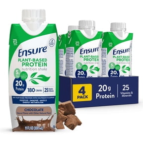 Ensure Plant-Based Protein Shake, Chocolate, 11 Fl Oz, 4 Pack