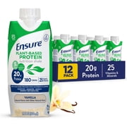 Ensure Plant-Based Protein Shake, Vanilla, 11 Fl Oz, 12 Pack
