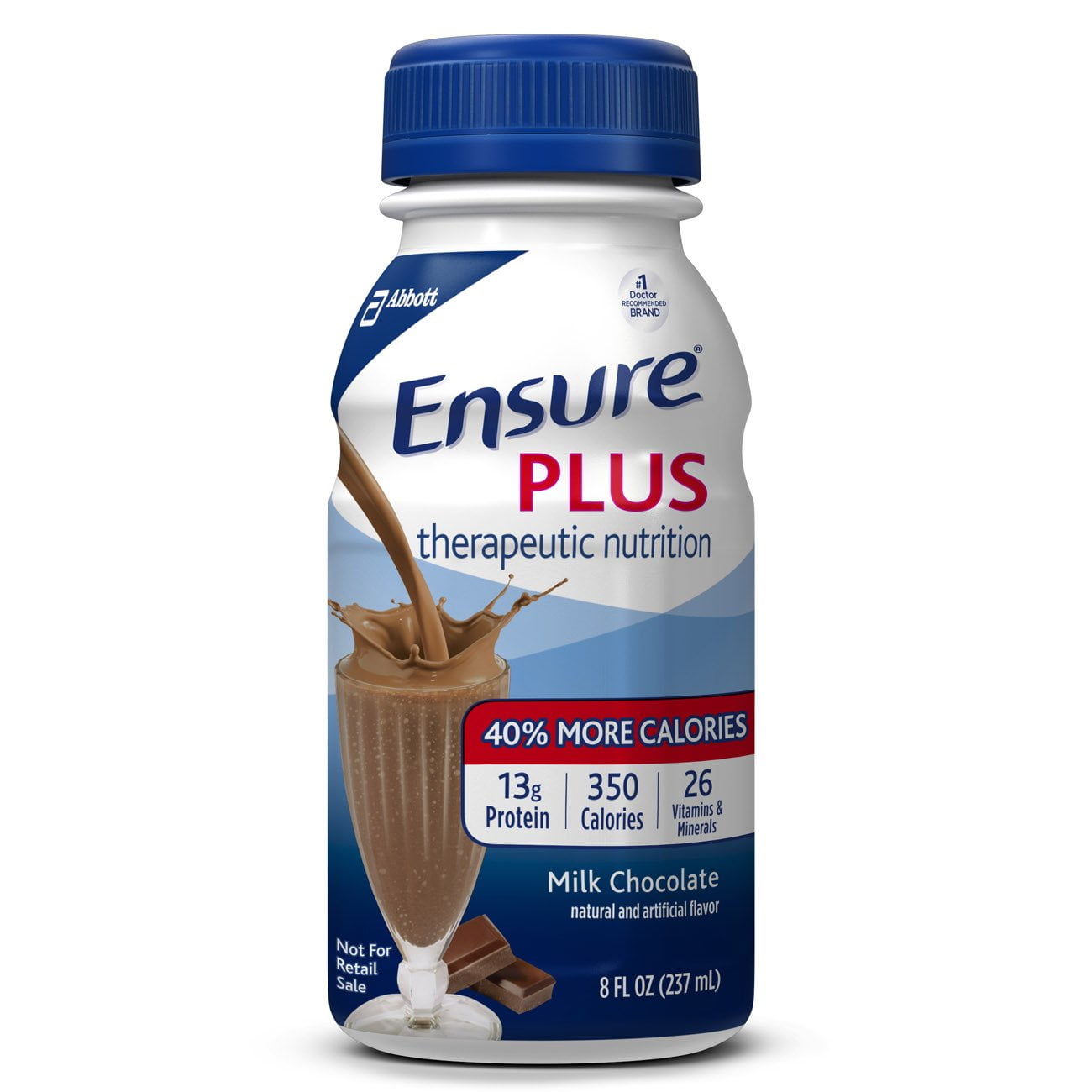 Ensure Plus Chocolate Flavor 8 oz. Bottle Ready to Use, 58299 - EACH
