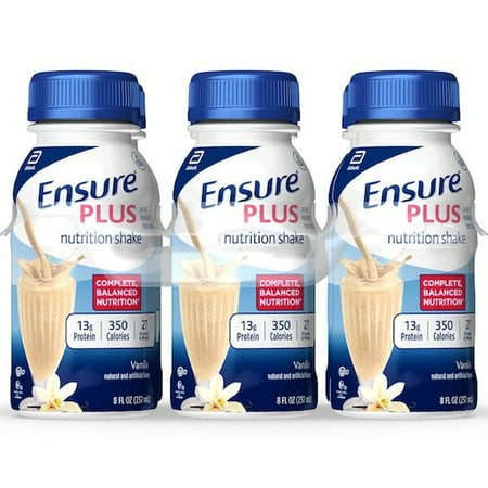 Ensure Plus Homemade Vanilla Shake, 8 Fluid Ounce -- 24 per Case.