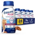 thumbnail image 1 of Ensure Plus Meal Replacement Nutrition Shake, Butter Pecan, 16g Protein, 8 fl oz - 24 Pack, 1 of 17